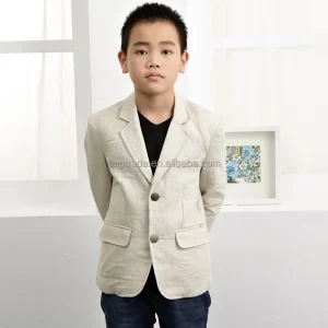Kid Fashion Winter Linen Clothing Jacket blazer for Boy