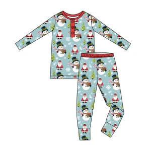 Kids Baby Bamboo Clothing Long Sleeve Pajamas Sets Casual Children Loungewear Sleepwear Toddler Pyjama Sets