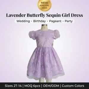 Kids Baby Girl Floral Summer Ruffles Chiffon ODM Breathable New Teenage Girl Lace Wedding Dress