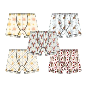 Kids Bamboo Fiber Children Underwear Shorts Boys Comfortable Elastic Waist Boxers