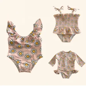 Kids Bathing Suits Eco-friendly Kids Swimwear Baby Bikini Custom Swimwear for Little Girls