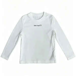 Kids Boy Girl Long Sleeve Knitted T-Shirt Cotton O-Neck 3D Printed Eco-Friendly Casual Top Children Clothing OEM