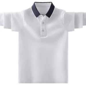 Kids Boys Polo Shirt Fashion Brand Design Children Casual Long Sleeve Tops for Teen Boy 4 to 14 Years Clothing