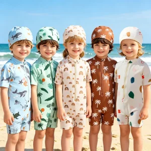 Kids Boys Swimwear One Piece Swimsuit Children Girls Swimwear Toddler Swimsuits