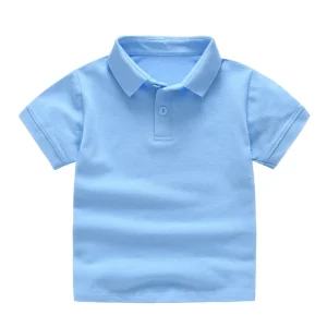 Kids Boys Uniform Short Sleeve Polo Shirts Summer School Big Boys Girls Tops Custom Logo Blank Children Polo Shirt
