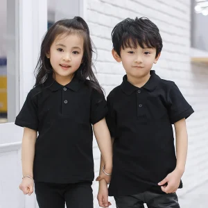 Kids Boys and Girls Plain Blank Short Sleeve Custom Children Kid Polo Shirt