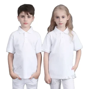 Kids Boys and Girls Solid Blank Short Sleeve Custom Children Kid Polo Shirt