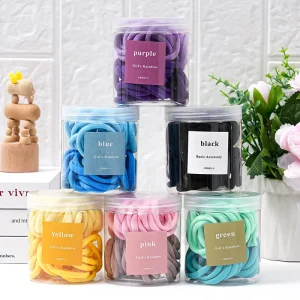 Kids’ Candy Cotton Elastic Hair Ties for Toddlers