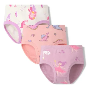 Kids Cartoon Cotton Briefs Underwear Children Panties for Girls Kids 2-15 Ages