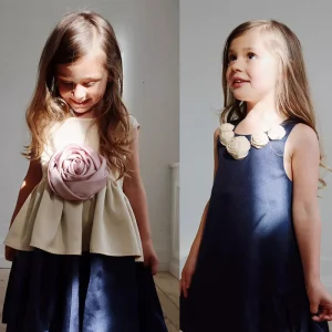 Kids Clothing Girls Dresses Summer 1 6 Years Children’s Colorful Flower Dress Soft Wedding Dress Skirt for Little Girls
