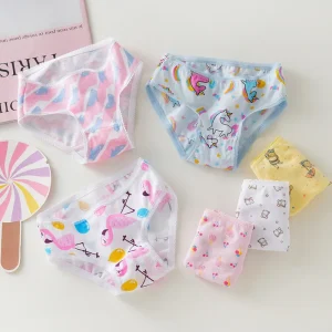 Kids Cotton Boxer Panties Cute Little Girls Panties Girls Cotton Underwear Calcinha Infantil OEM Custom Logo