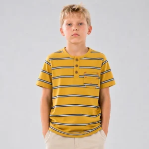Kids Crew Neck 100% Cotton Garment Dyed Heavy Cotton T Shirt Soft Breathable Short Sleeve Summer Wear Boys Girls