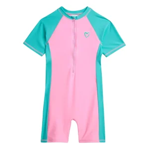 Kids Custom Girls One Piece Beachwear Set Comfortable Breathable Swimsuit