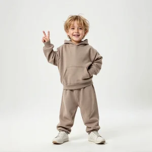 Kids Fall Tracksuit Custom Designer Logo Long Sleeve Hoodies Age 10-15 100% Cotton Boy Girl Sweatshirt Joggers