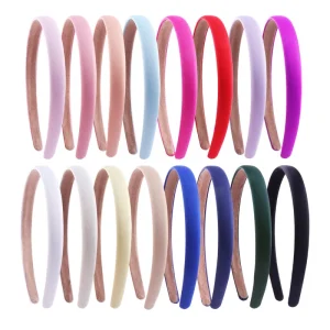 Kids Hair Accessories 1.5cm Wide Brimmed Diy Handmade Hairband Satin Headband for Children
