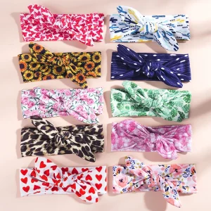 Kids Hair Accessories Baby Elastic Headband Set Hair Bands Infant Newborn Baby Bows and Headbands Set