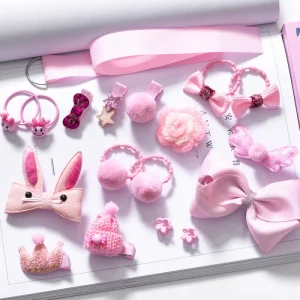 Kids Hair Accessories Set 18 PCS Set Girls Hair Clips Accessories Fashion Animals Kids Hair Band