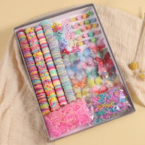 Kids Hair Accessories Set Princess Hair Ties Baby Hair Bands & Side Clips Korean Style for Children