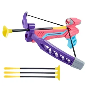 Kids Outdoor Sports Soft Foam Crossbow Toy Set Safe Plastic Bow and Arrow Shooting Game for Boys Children Leisure Archery Gift