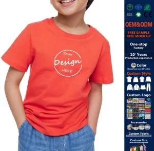 Kids Plain Breathable Tshirt Tops for Child Boys Girls Baby Black Bamboo Kids T-shirts