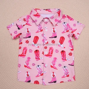 Kids Polo Shirt 95% Cotton Breathable Soft Casual Short Sleeve Printed Tops with Custom Logo OEM/ODM Service