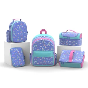 Kids School Accessories Children School Backpack and Children’s Lunch Box Bag Set