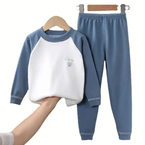 Kids Sleepwear Boys Clothing Sets Children Pyjamas Long Sleeve Tops Pants 2Pcs Teens Pajamas