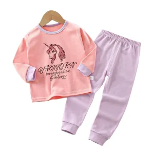 Kids Sleepwear Girls Boys Baby Pajamas Toddler Pijama Cartoon Printed Cotton Children Pyjama Night Suits 0-10Years
