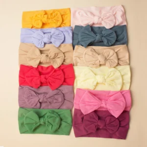 Kids’ Soft and Comfortable Nylon Bow Headband
