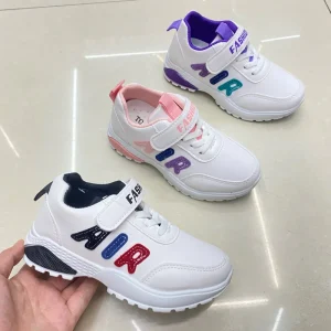 Kid’s Sports Shoes 2 13 Years Boy and Girls Soft Soled Casual White Shoes for Children New Fashion Sport Shoes Customization