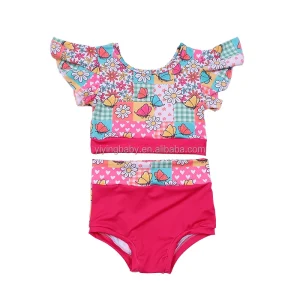 Kids Summer Girls Bikini 2-Piece Swimsuit Custom Pattern