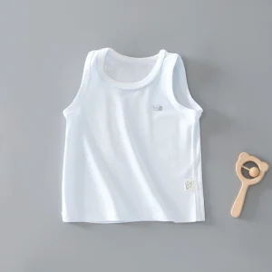 Kids Summer Sleeveless Breathable Belly Protection Vest Thin Style for Baby Boys & Girls