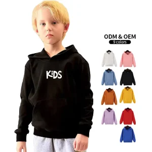 Kid’s Sweaters Boys Girls Baby Hoodie Solid Custom Logo Child Sportswear Kid’s Hoodie