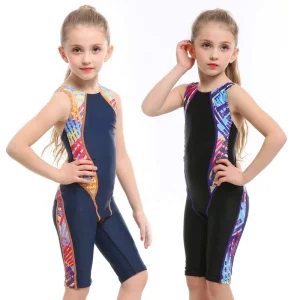Kids Swimsuit Girl Baby Cute One-piece Swimwear Learning Swimming Training Beachwear