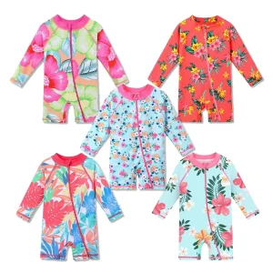 Kids Swimwear Girls Swimsuit for Kids Custom OEM Children Swimwear Beachwear Swimsuits for Small Girls