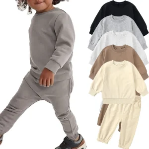 Kids Tracksuit Custom Clothing Boys Sweatshirts Toddler Boy Winter Clothes Set