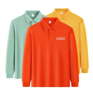 Kids Uniform Polo Shirt Pullover Unisex Cotton Tshirt Boys Long Sleeve