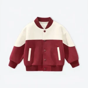 Kids Varsity Baseball Jacket Casual Outerwear Jacket for Boys Girls Spring Autumn Baseball Coat