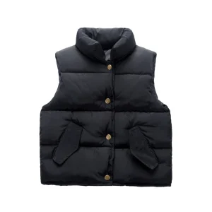 Kids Vest Children Baby Girl Boys Solid Vest Jacket Winter Spring Thick Waistcoats for Girl Boys Snowsuit Jackets Kids Coat