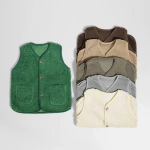 Kids Vest Children’s Clothing Winter Warm Inside and Out Wear Toddler Girls Boys Vests Waistcoat