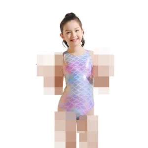 Kids Youth Teenager Girls 90-165cm Swim Learning One-Piece Mermaid Swimsuits