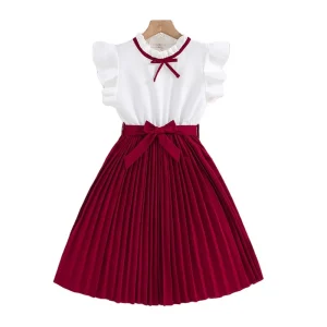 Kidswear Outdoor Wear Children Dresses for Girls Ideal for Parties and Play Sleeveless