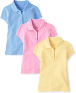 Kindergarten and Primary School Uniform Girls School Girls Custom Printed Polo Shirts