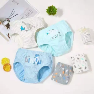 Korea Style New Design Kids Boys Underwear 100% Cotton Boys Boxer Briefs Fancy Cartoon Teen Boys Underwear
