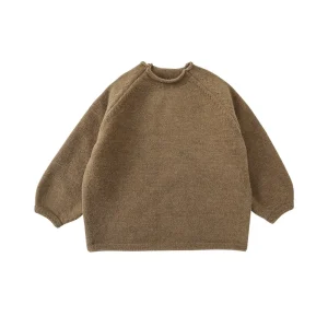 Korean Style Custom Baby Girl Winter Clothes Cotton Chunky Knitted Newborn Baby Boy Child Kids Girls Sweaters