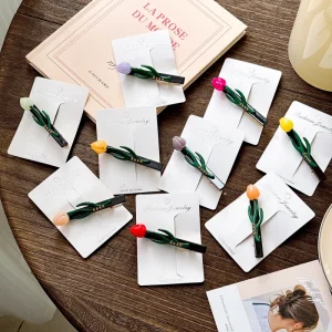 Korean Style Kids Accessories Flower Hair Pins for Women