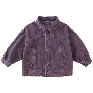 Korean Style Kids Denim Coat Boys and Girls Spring Autumn Children’s Denim Jacket Retro Denim Jacket for Baby Coat