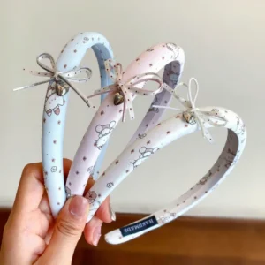 Korean Sweet and Fashionable Children’s Bow Headband Hair Accessory