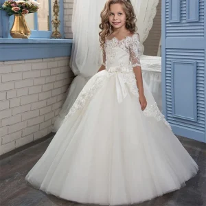 LY FG0007 Flower Girl Dresses Wedding Party Kids Girls Princess Dress for Weddings Birthday Performances Skirt