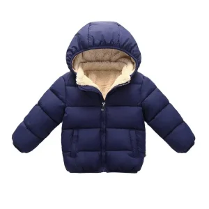 Latest Designs Fleece Winter Parkas Kids Jackets for Girls Boys Warm Thick Velvet Children’s Coat Baby Outerwear Infant Overcoat